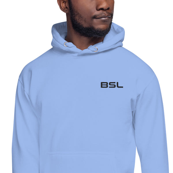 Embroidered Hoodie "BSL" - Black Logo (Unisex)